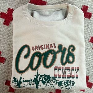 Coors Cowboy Graphic Sweatshirt